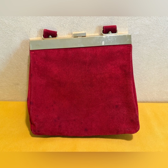 Vintage Magda Makkay Suede Shoulder Bag Very Rare! - Picture 4 of 12